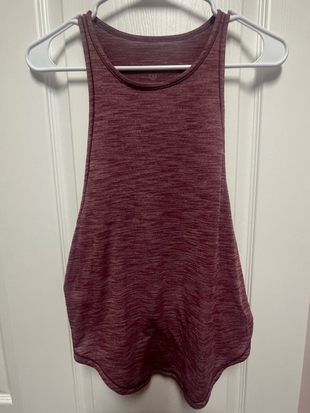 Women’s Marled Burgundy Racerback Tank Top